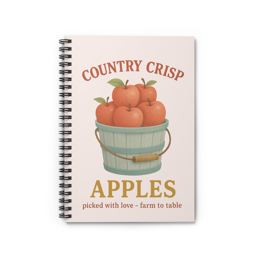 Country Crisp Apples Spiral Notebook - Cute Farmhouse Design, Journaling, Note-taking, Back to School, Gift for Teachers, Stationery, [...]