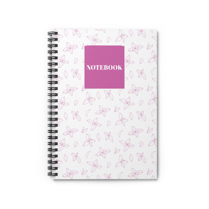Floral Spiral Notebook - Ruled Line for Notes & Journaling