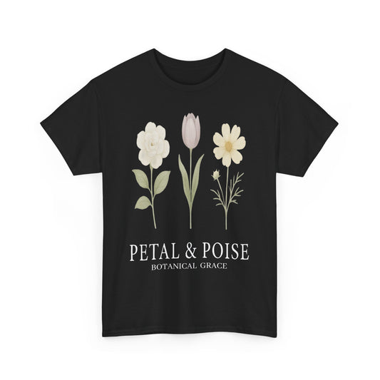 Boho Floral Tee, Vintage Style Shirt, Gift for Her, Casual Outfit, Summer Top, Floral Graphic Tee, Plant Lover Gift