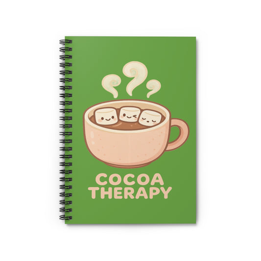 Cocoa Therapy Spiral Notebook - Perfect for Hot Cocoa Lovers, Cute Journal Gift, Cozy Writing, School Supplies, Relaxation Note-taking