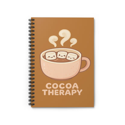 Cocoa Therapy Spiral Notebook - Perfect for Hot Cocoa Lovers, Cute Journal Gift, Cozy Writing, School Supplies, Relaxation Note-taking