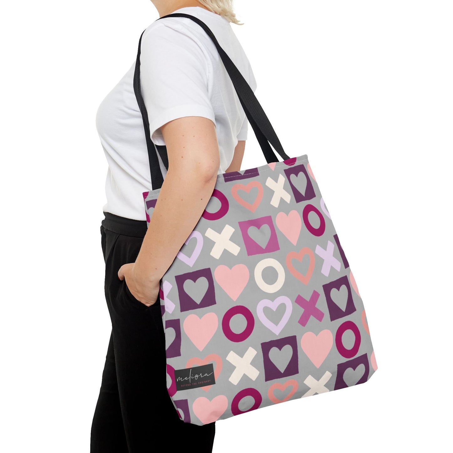 Mother's Day Heart Pattern Tote Bag - Stylish and Practical