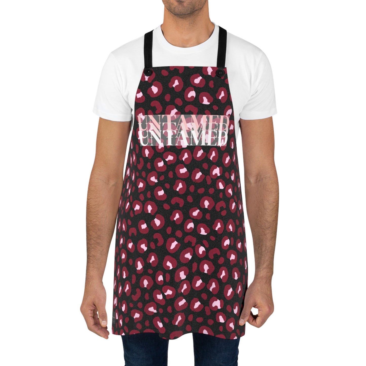 Chic Leopard Print Apron for Stylish Cooking