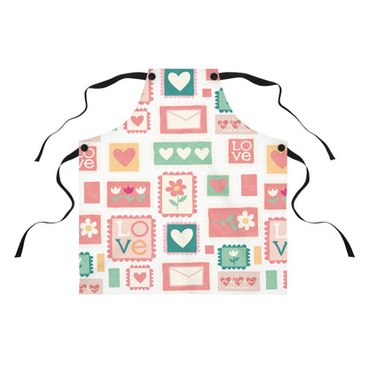 Colorful Love-themed Apron for Baking & Cooking | Perfect Gift for mother’s Day & Cooking Enthusiasts