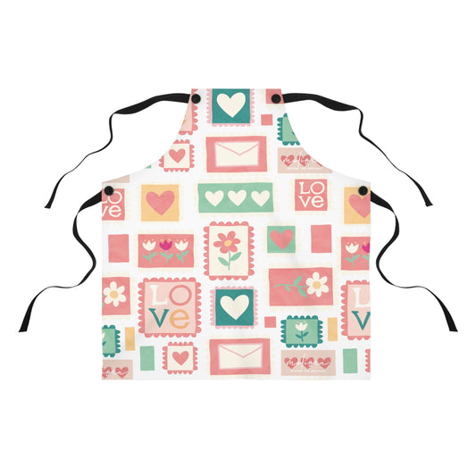 Colorful Love-themed Apron for Baking & Cooking | Perfect Gift for mother’s Day & Cooking Enthusiasts