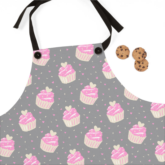 Cute Cupcake Pattern Apron - Perfect for Bakers & Gift Giving