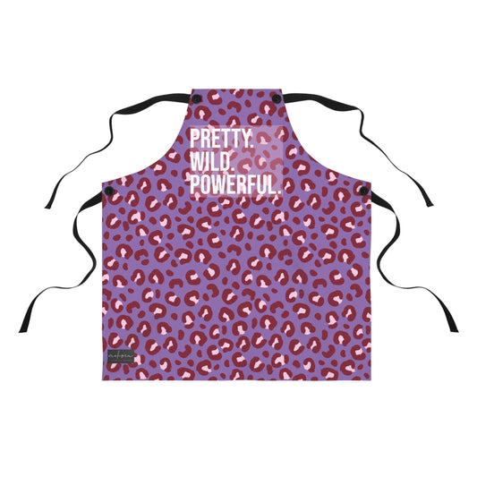 Chic Leopard Print Apron for Stylish Cooking