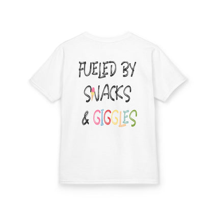 Kids Heavy Cotton™ Tee - "Mom's Little Sidekick" - Fun and Playful Shirt for Snacks & Giggles