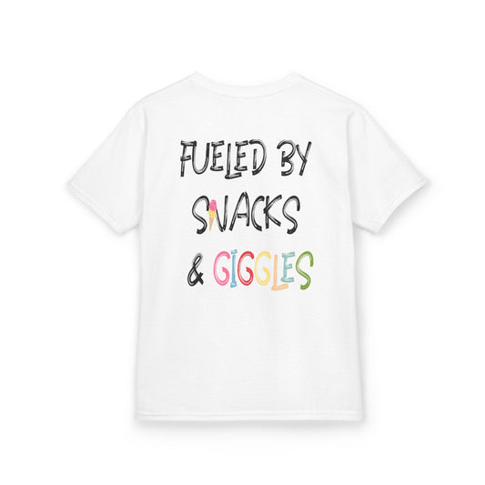 Kids Heavy Cotton™ Tee - "Mom's Little Sidekick" - Fun and Playful Shirt for Snacks & Giggles