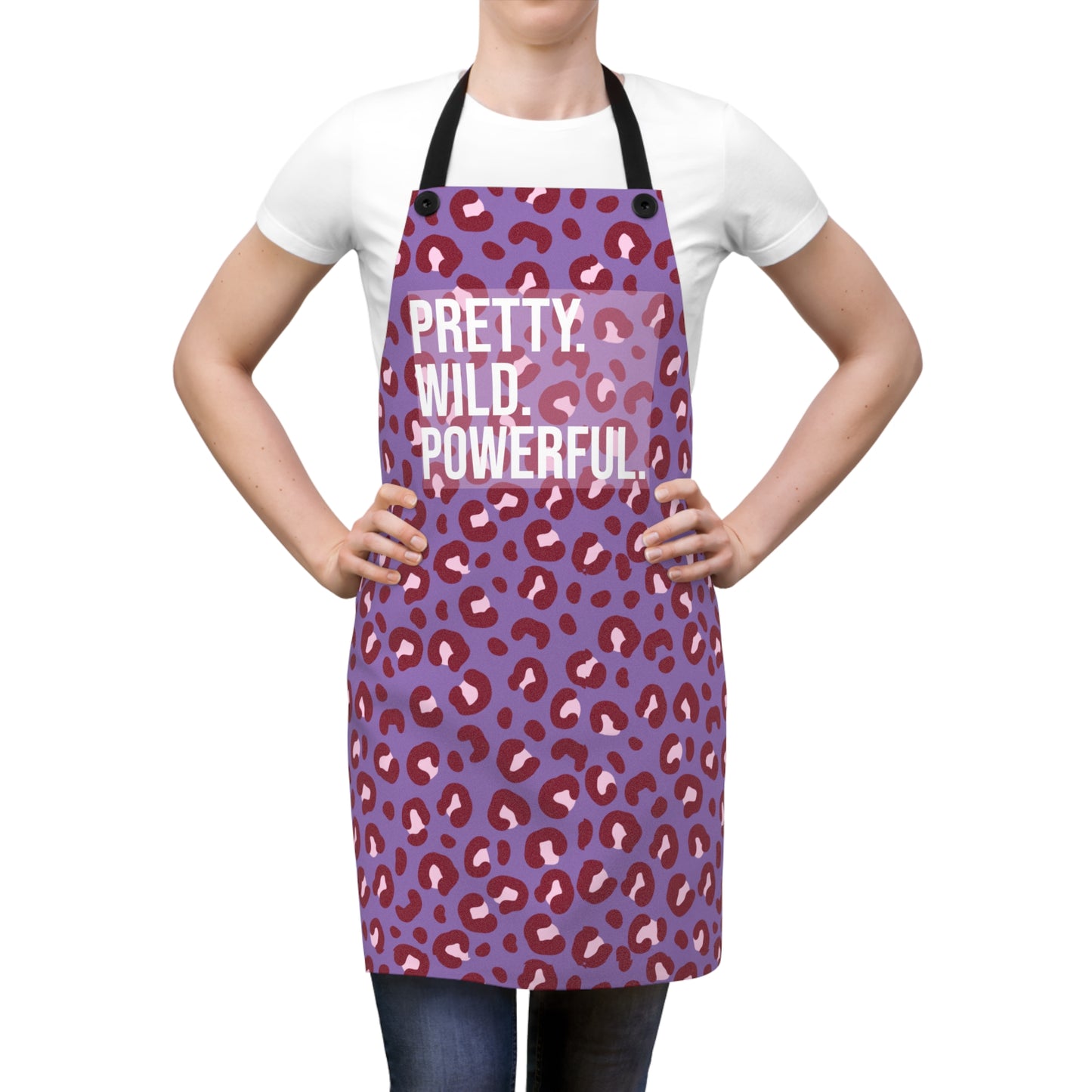 Chic Leopard Print Apron for Stylish Cooking