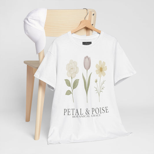 Boho Floral Tee, Vintage Style Shirt, Gift for Her, Casual Outfit, Summer Top, Floral Graphic Tee, Plant Lover Gift