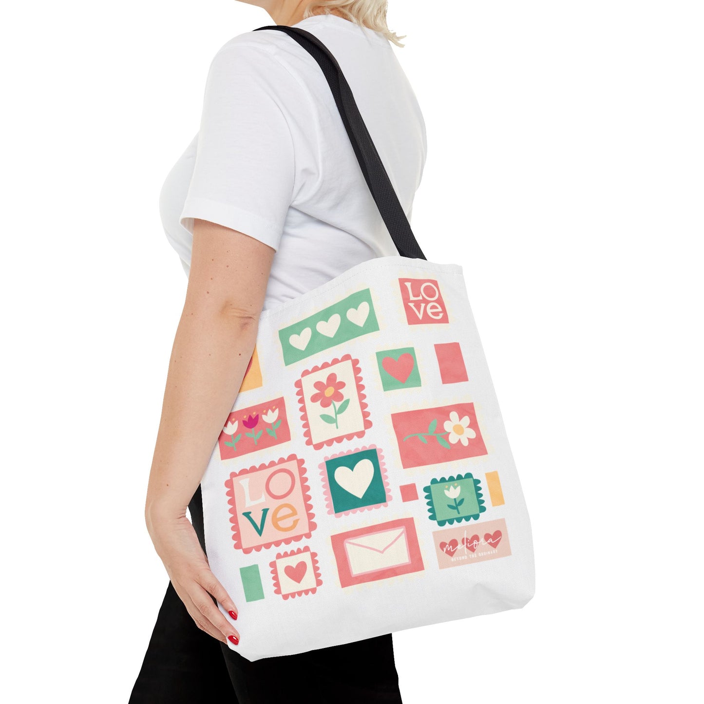 Stamped with Love, Sealed by Mom Tote Bag for Moms