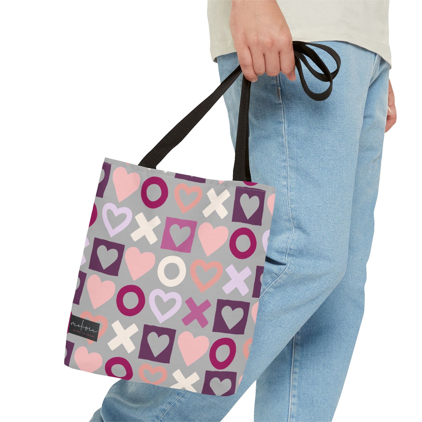 Mother's Day Heart Pattern Tote Bag - Stylish and Practical