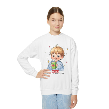 "Mom's Little Sidekick" Crewneck Sweatshirt - Cozy & Fun for Kids - Perfect Gift for Birthdays & Special Occasions