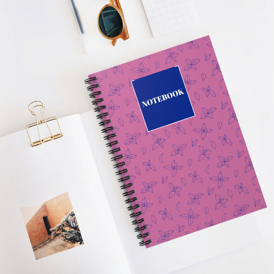 Floral Spiral Notebook - Ruled Line for Notes & Journaling