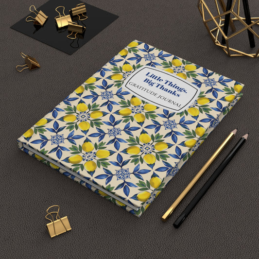 Gratitude Journal - Little Things, Big Thanks - Floral Hardcover Journal