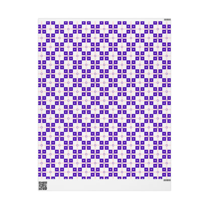 Chic Purple Pattern Wrapping Papers, Gift Wrapping, Party Supplies, Holiday Decor, Eco-Friendly Gift Wrap, Elegant Presentation