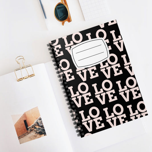 Love Spiral Notebook - Ruled Lines, Cute Love Journal, Gift for Students, Back to School, Valentine's Day, Creative Writing