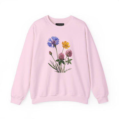 Floral Design Unisex Crewneck Sweatshirt, Cozy Gift for Her, Casual Wear, Spring Fashion, Nature Lovers, Birthday Gift