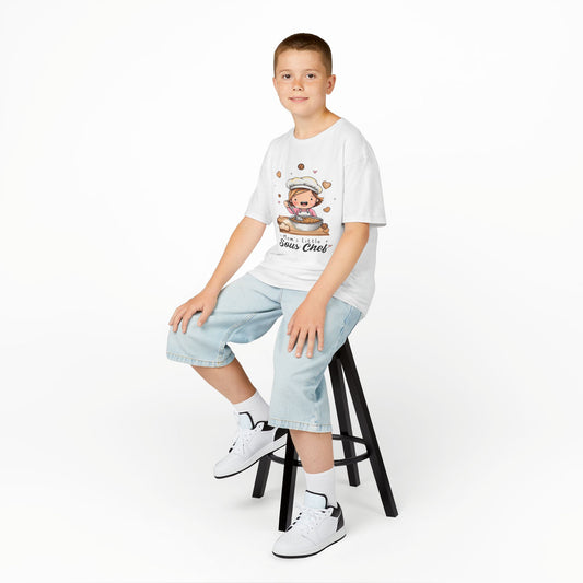Mom's Little Sous Chef Kids Tee - Cute Baking T-Shirt for Young Chefs