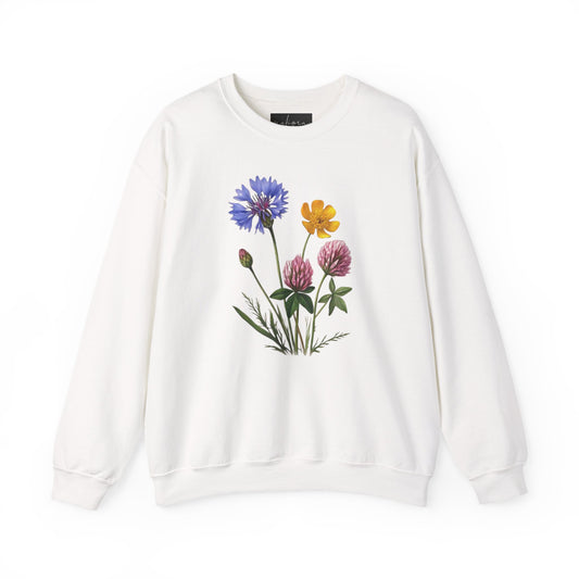 Floral Design Unisex Crewneck Sweatshirt, Cozy Gift for Her, Casual Wear, Spring Fashion, Nature Lovers, Birthday Gift