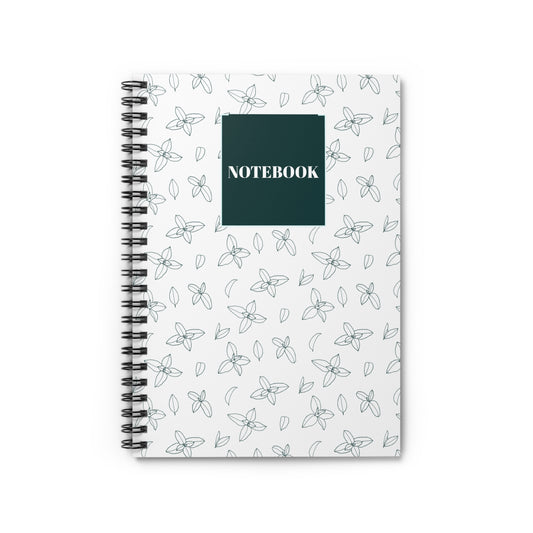 Floral Spiral Notebook - Ruled Line for Notes & Journaling