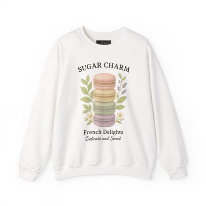 سويت شيرت ماكارون من Sugar Charm - رقبة دائرية من Heavy Blend™