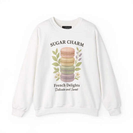سويت شيرت ماكارون من Sugar Charm - رقبة دائرية من Heavy Blend™