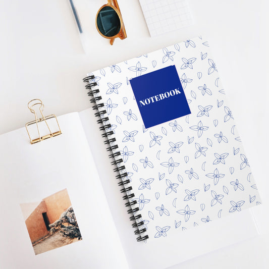 Floral Spiral Notebook - Ruled Line for Notes & Journaling