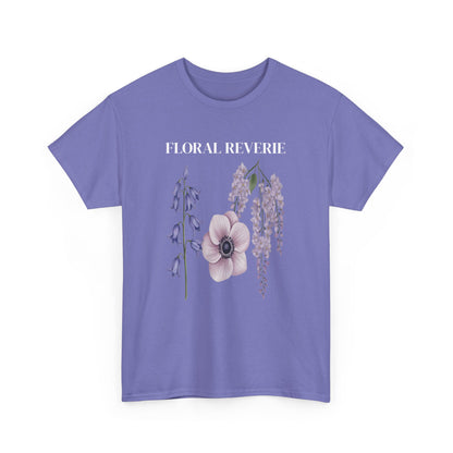 Floral Reverie Unisex Cotton Tee, Floral T-Shirt, Casual Wear, Nature Shirt, Gift for Her, Spring Style