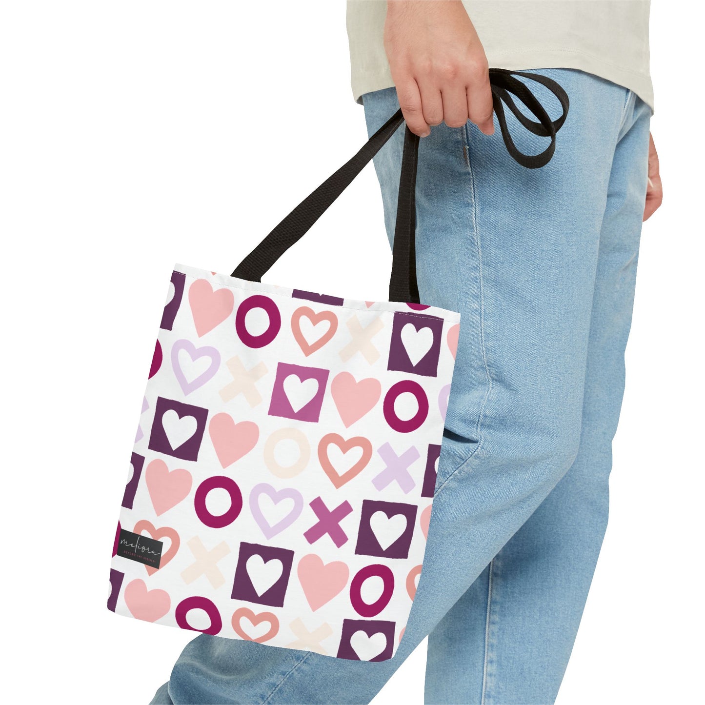 Mother's Day Heart Pattern Tote Bag - Stylish and Practical