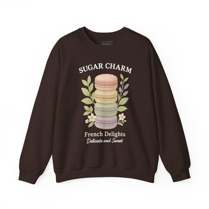 سويت شيرت ماكارون من Sugar Charm - رقبة دائرية من Heavy Blend™