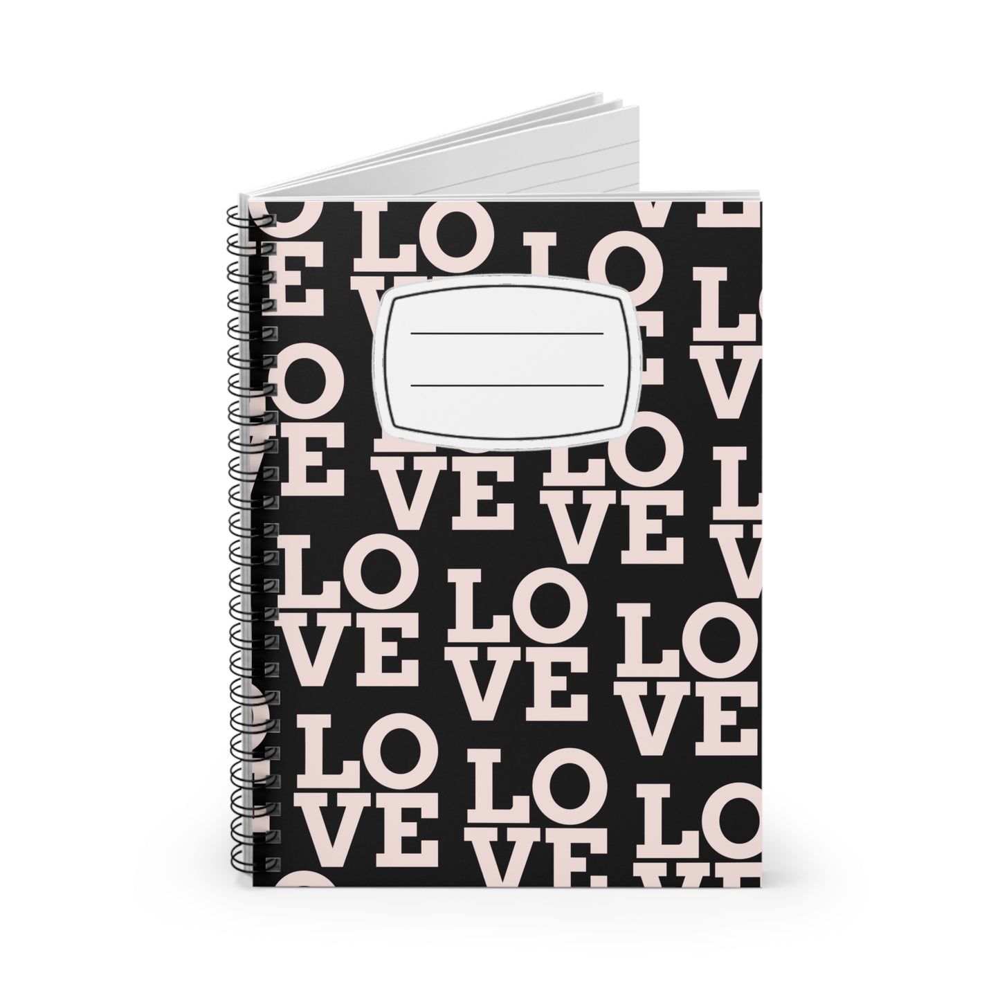 Love Spiral Notebook - Ruled Lines, Cute Love Journal, Gift for Students, Back to School, Valentine's Day, Creative Writing
