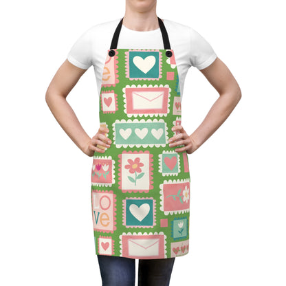Colorful Love-themed Apron for Baking & Cooking | Perfect Gift for mother’s Day & Cooking Enthusiasts
