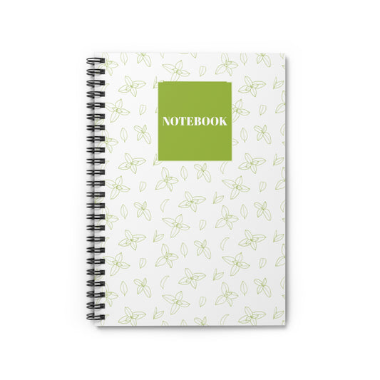 Floral Spiral Notebook - Ruled Line for Notes & Journaling