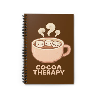 Cocoa Therapy Spiral Notebook - Perfect for Hot Cocoa Lovers, Cute Journal Gift, Cozy Writing, School Supplies, Relaxation Note-taking