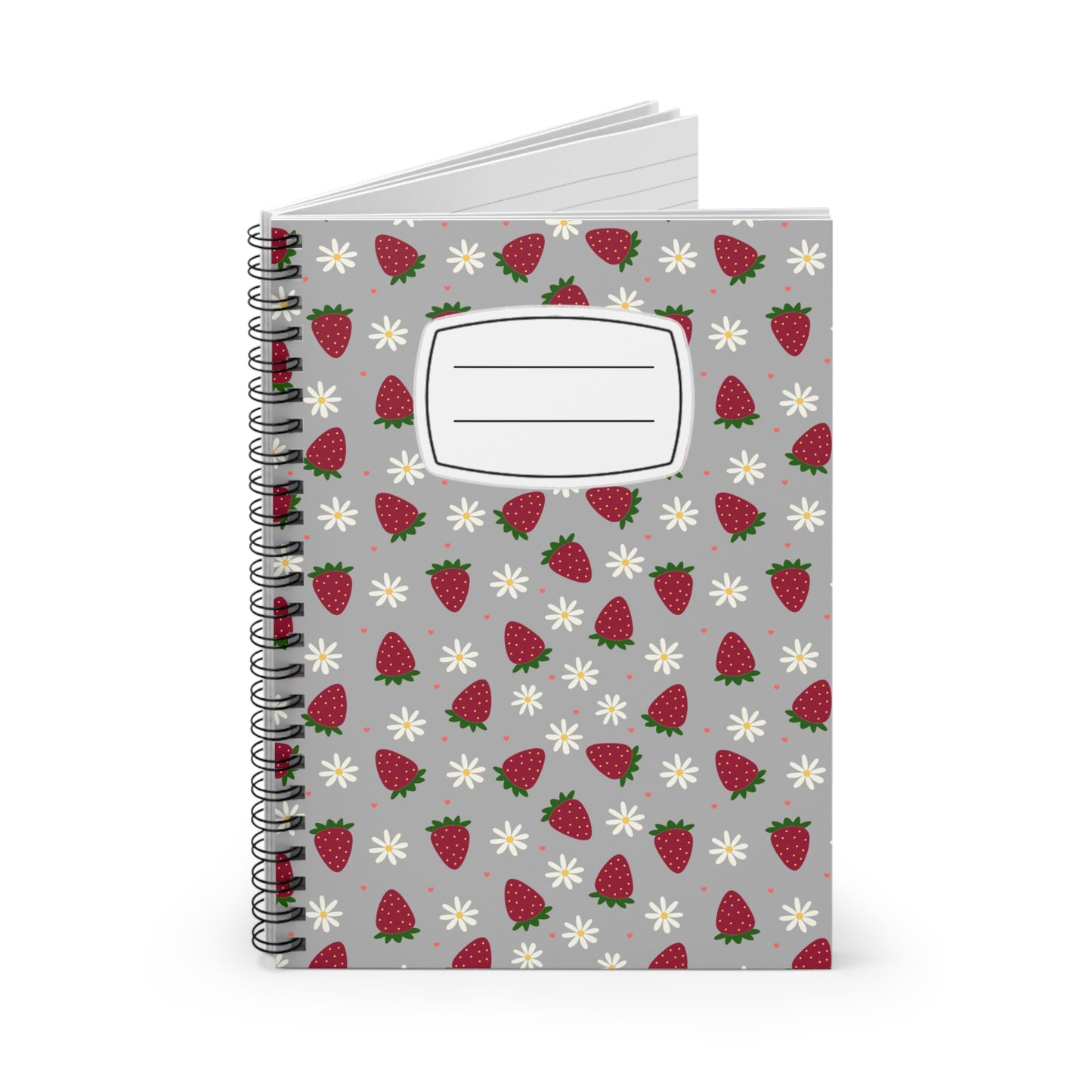 Cute Strawberry Design Spiral Notebook - Ruled Line, Journal for Students, Cute Gifts for Her, Bullet Journal, Back to School [...]