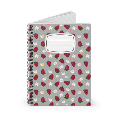 Cute Strawberry Design Spiral Notebook - Ruled Line, Journal for Students, Cute Gifts for Her, Bullet Journal, Back to School [...]