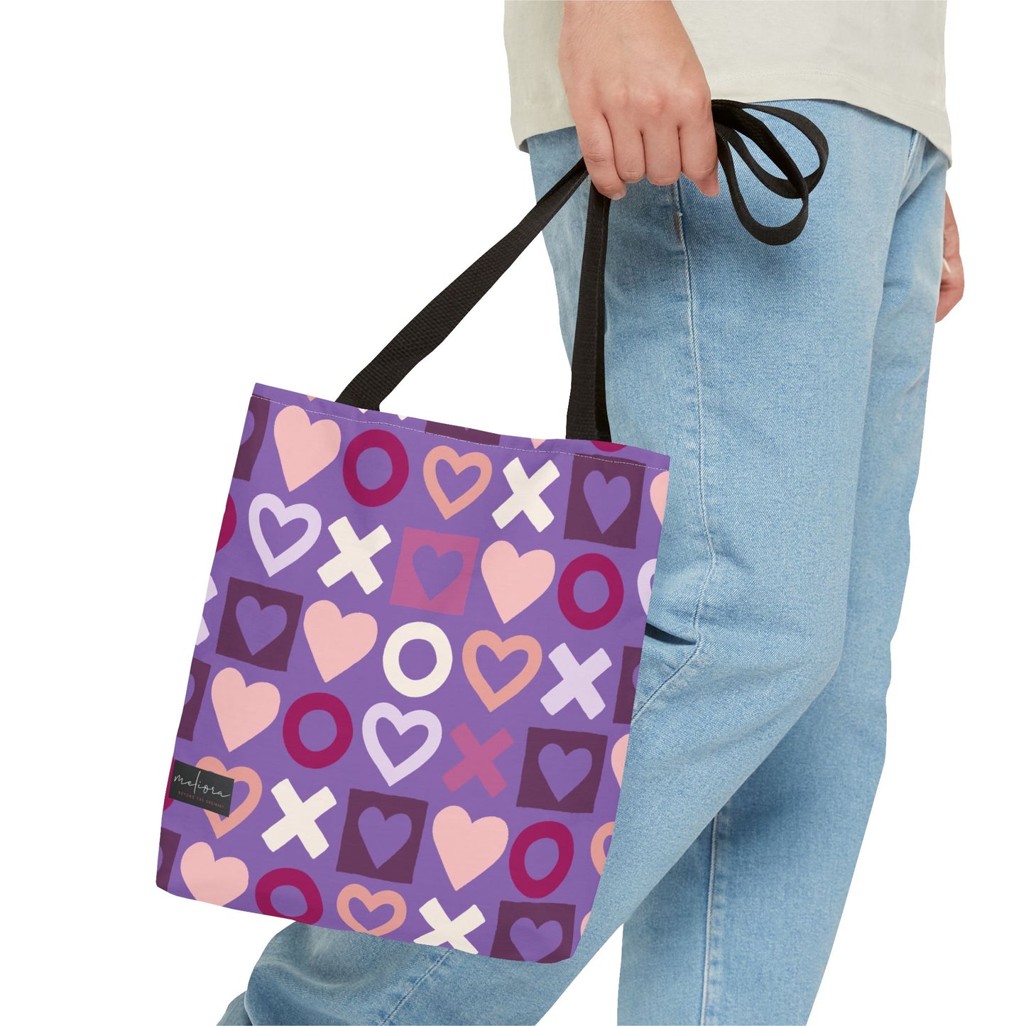 Mother's Day Heart Pattern Tote Bag - Stylish and Practical