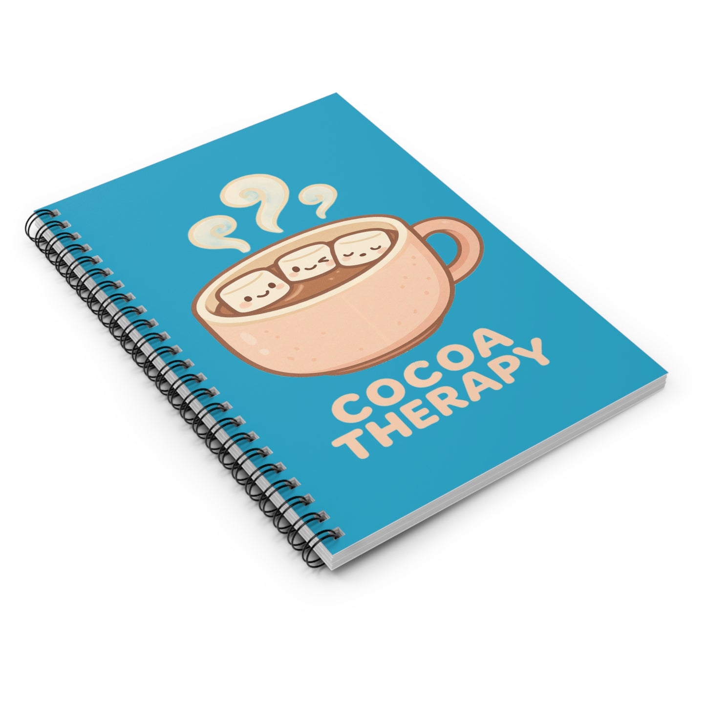 Cocoa Therapy Spiral Notebook - Perfect for Hot Cocoa Lovers, Cute Journal Gift, Cozy Writing, School Supplies, Relaxation Note-taking
