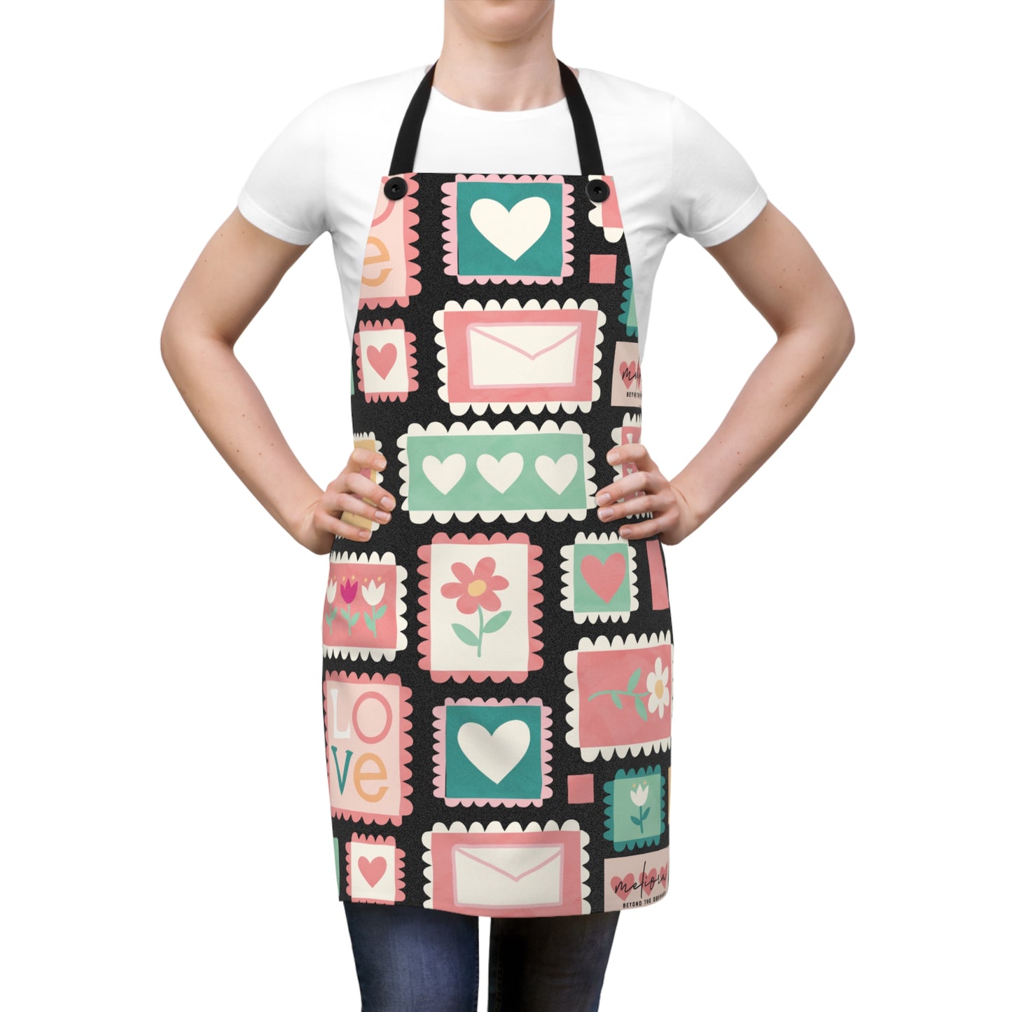 Colorful Love-themed Apron for Baking & Cooking | Perfect Gift for mother’s Day & Cooking Enthusiasts