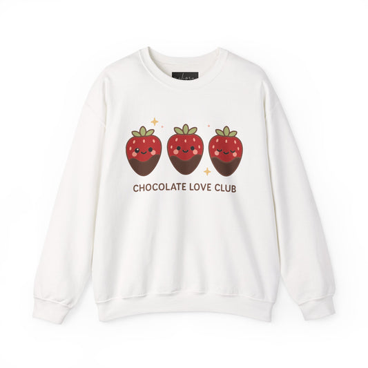 سويت شيرت بياقة دائرية من Chocolate Love Club - سترة دافئة للأحباب