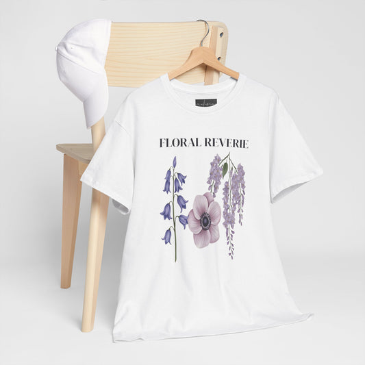 Floral Reverie Unisex Cotton Tee, Floral T-Shirt, Casual Wear, Nature Shirt, Gift for Her, Spring Style