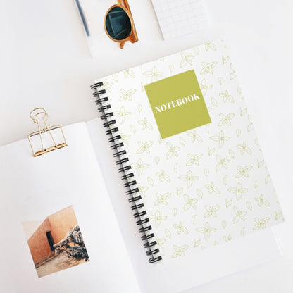 Floral Spiral Notebook - Ruled Line for Notes & Journaling