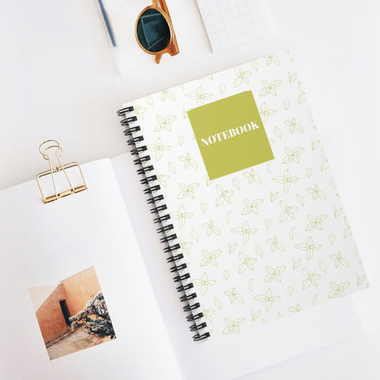 Floral Spiral Notebook - Ruled Line for Notes & Journaling