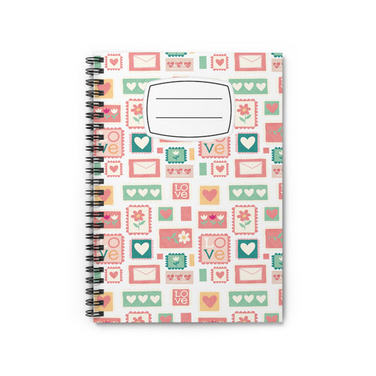 Cute Love-Themed Spiral Notebook - Perfect for Journaling, School, Gifts, and Valentine's Day