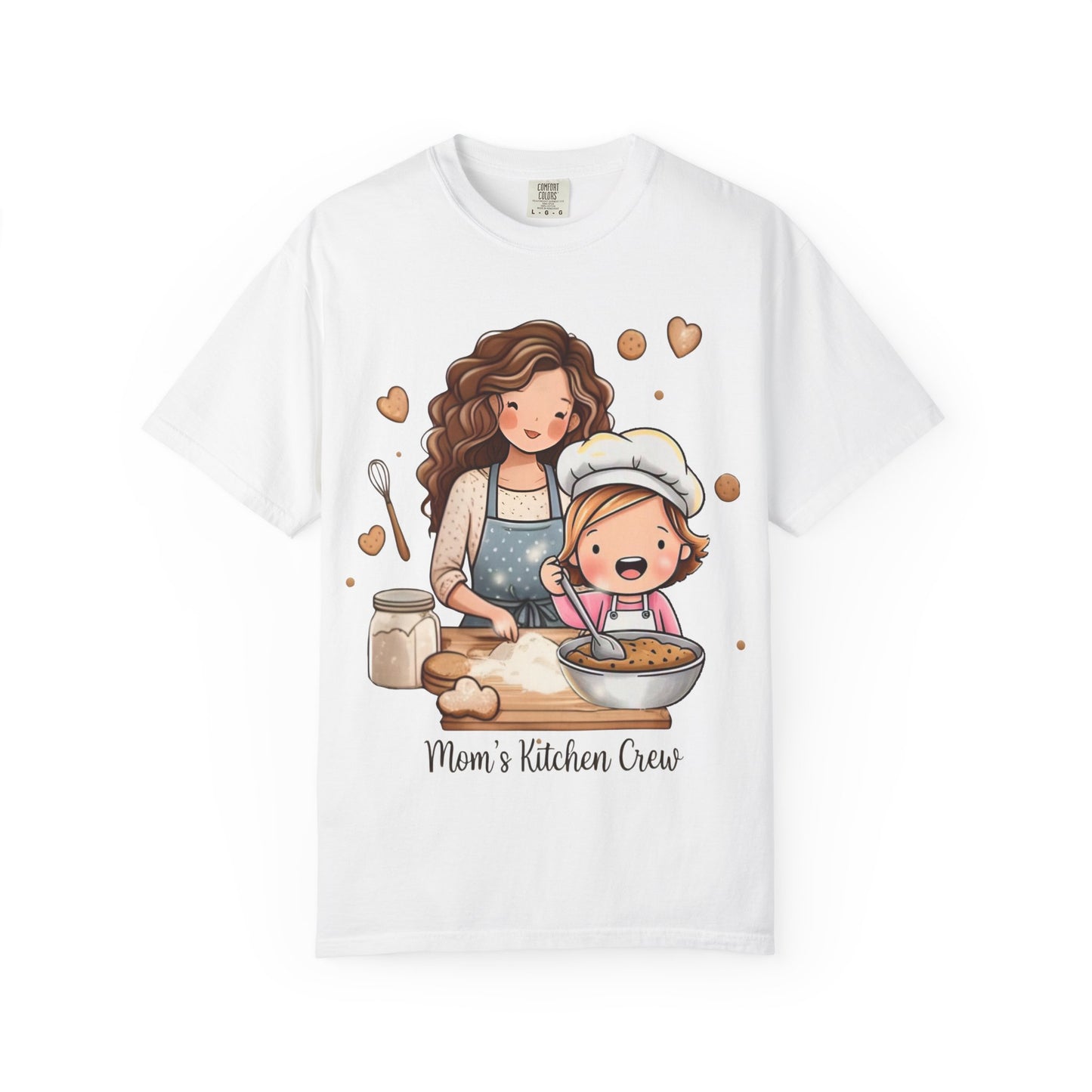 Mom's Kitchen Crew T-Shirt - Made with Love Cooking Design