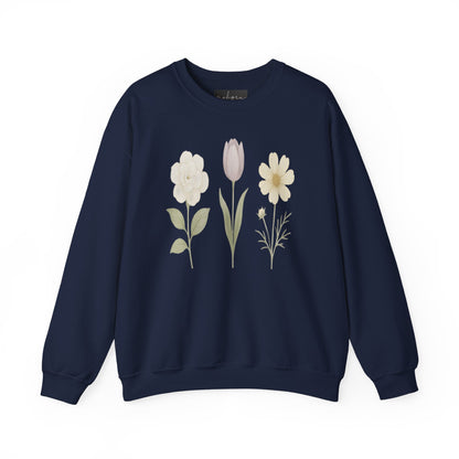 Floral Design Unisex Crewneck Sweatshirt - Cozy, Spring Vibes, Perfect Gift for Nature Lovers, Ideal for Casual Outings, Mother's Day, [...]