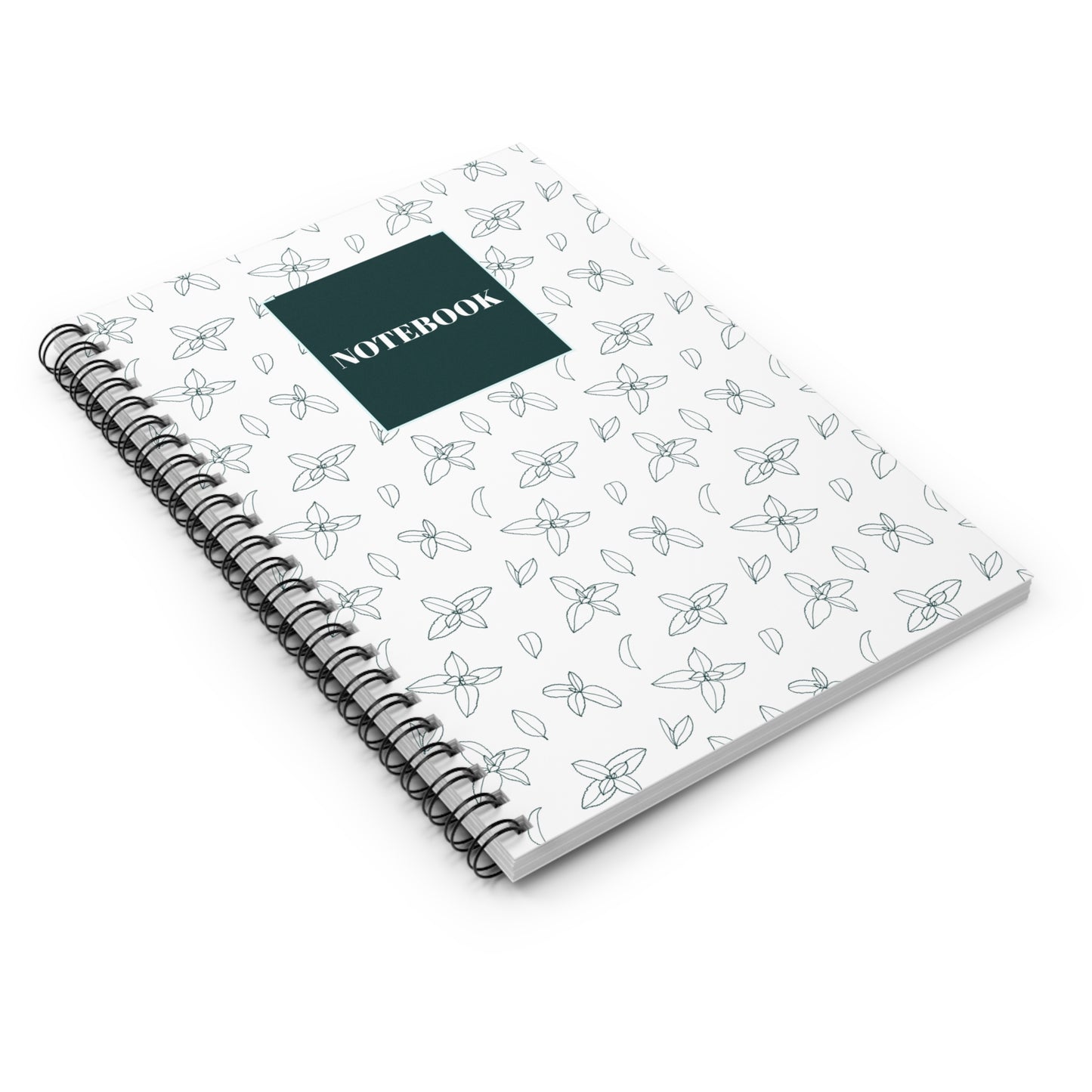 Floral Spiral Notebook - Ruled Line for Notes & Journaling