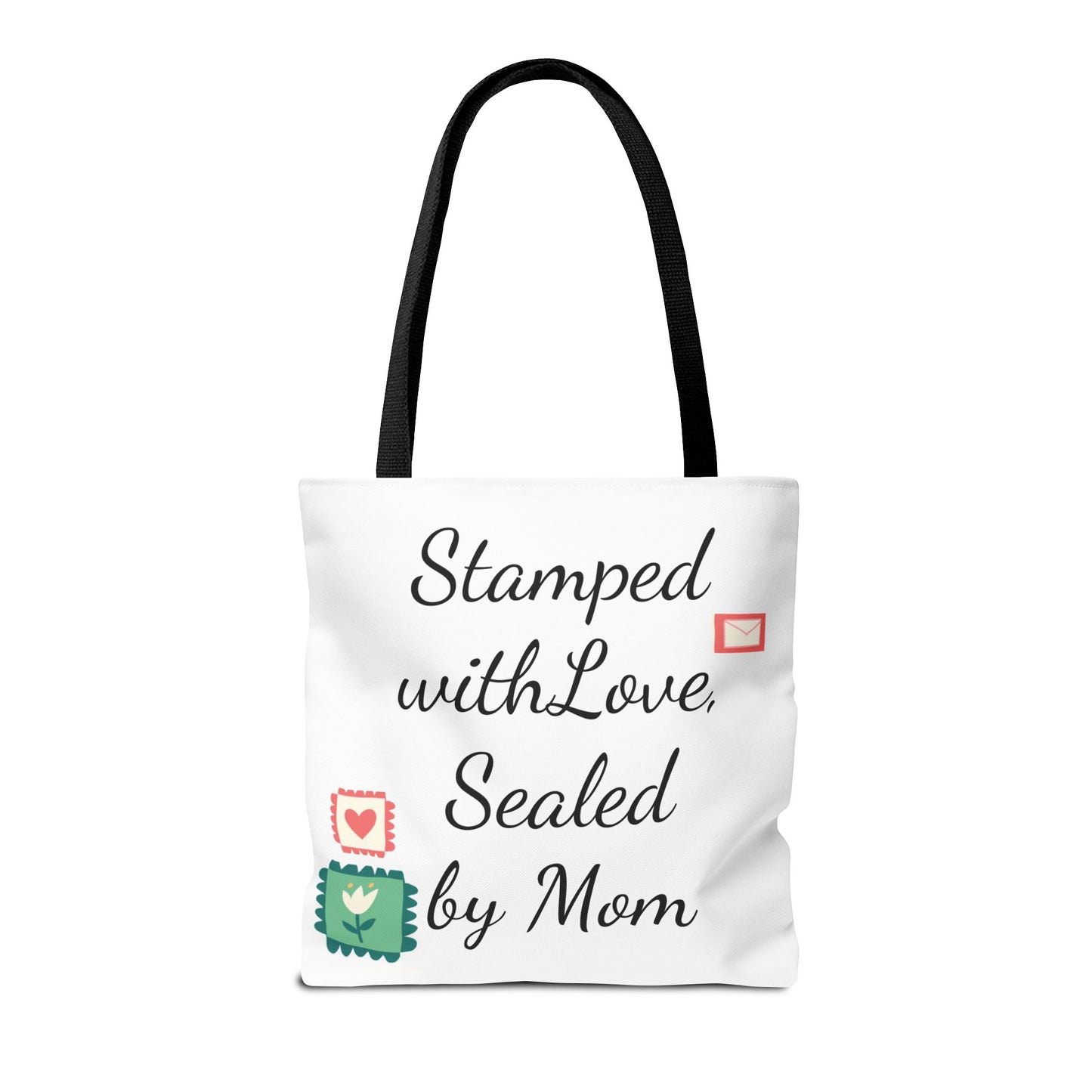 Stamped with Love, Sealed by Mom Tote Bag for Moms